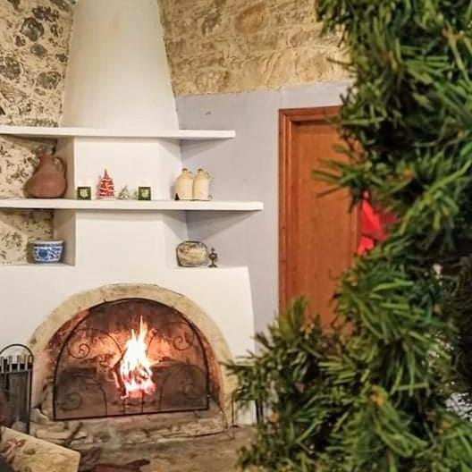 Blue Cottage Apsiou Bagian luar foto