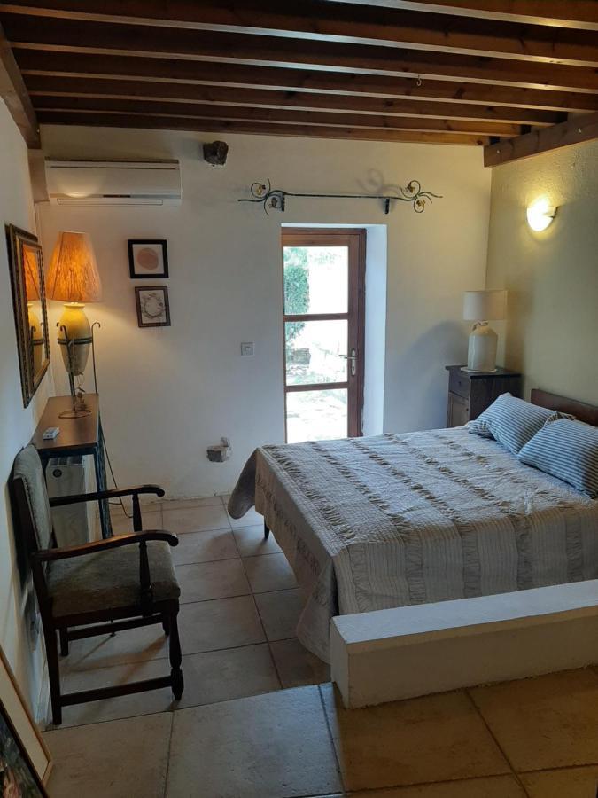 Blue Cottage Apsiou Bagian luar foto